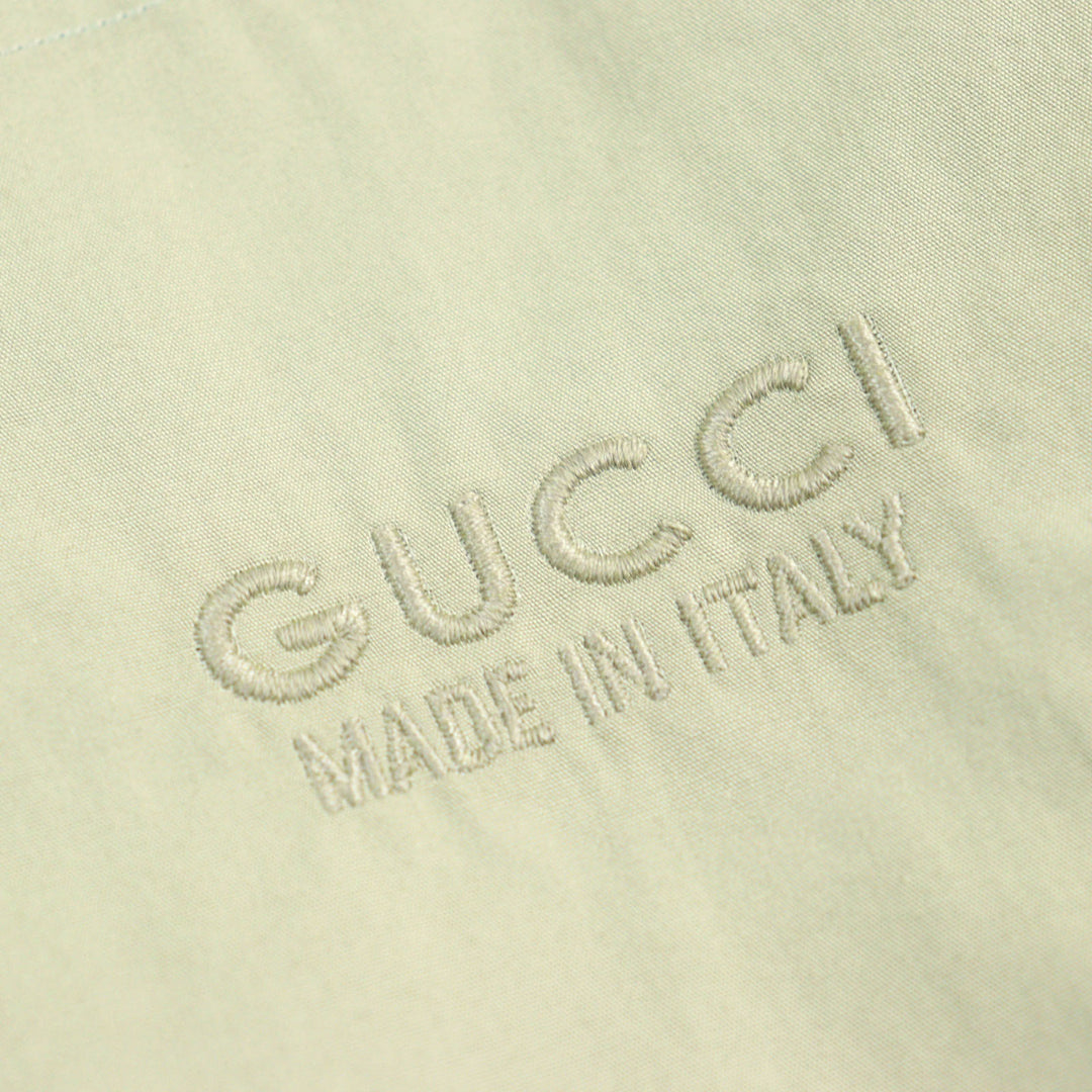 Excellent GUCCI Long sleeve shirt Embroidered logo, button-down