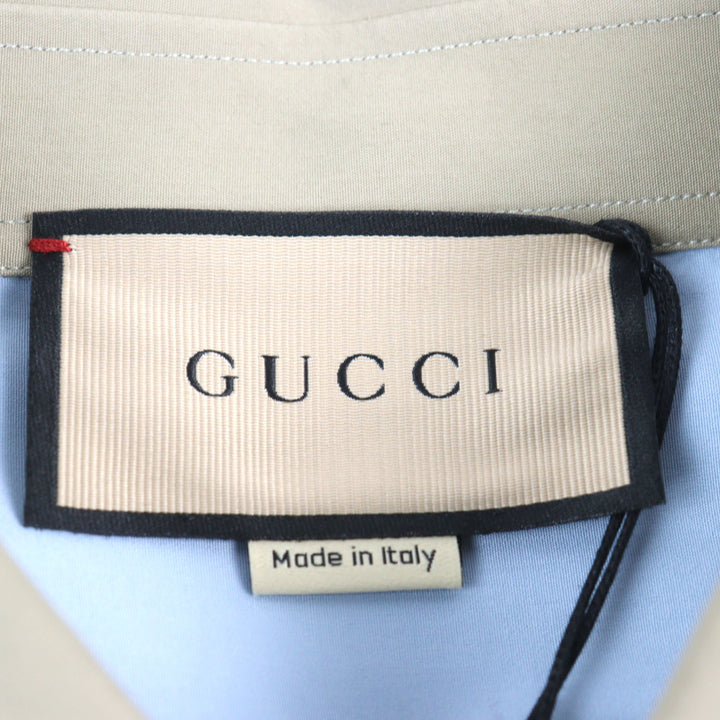 Excellent GUCCI Long sleeve shirt Embroidered logo, button-down, with pocket 52 762164