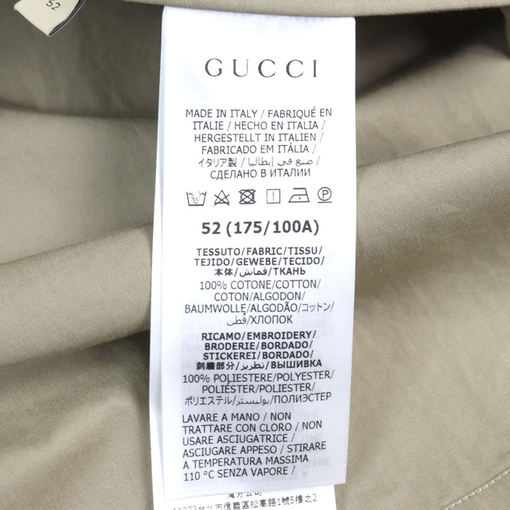 Excellent GUCCI Long sleeve shirt Embroidered logo, button-down