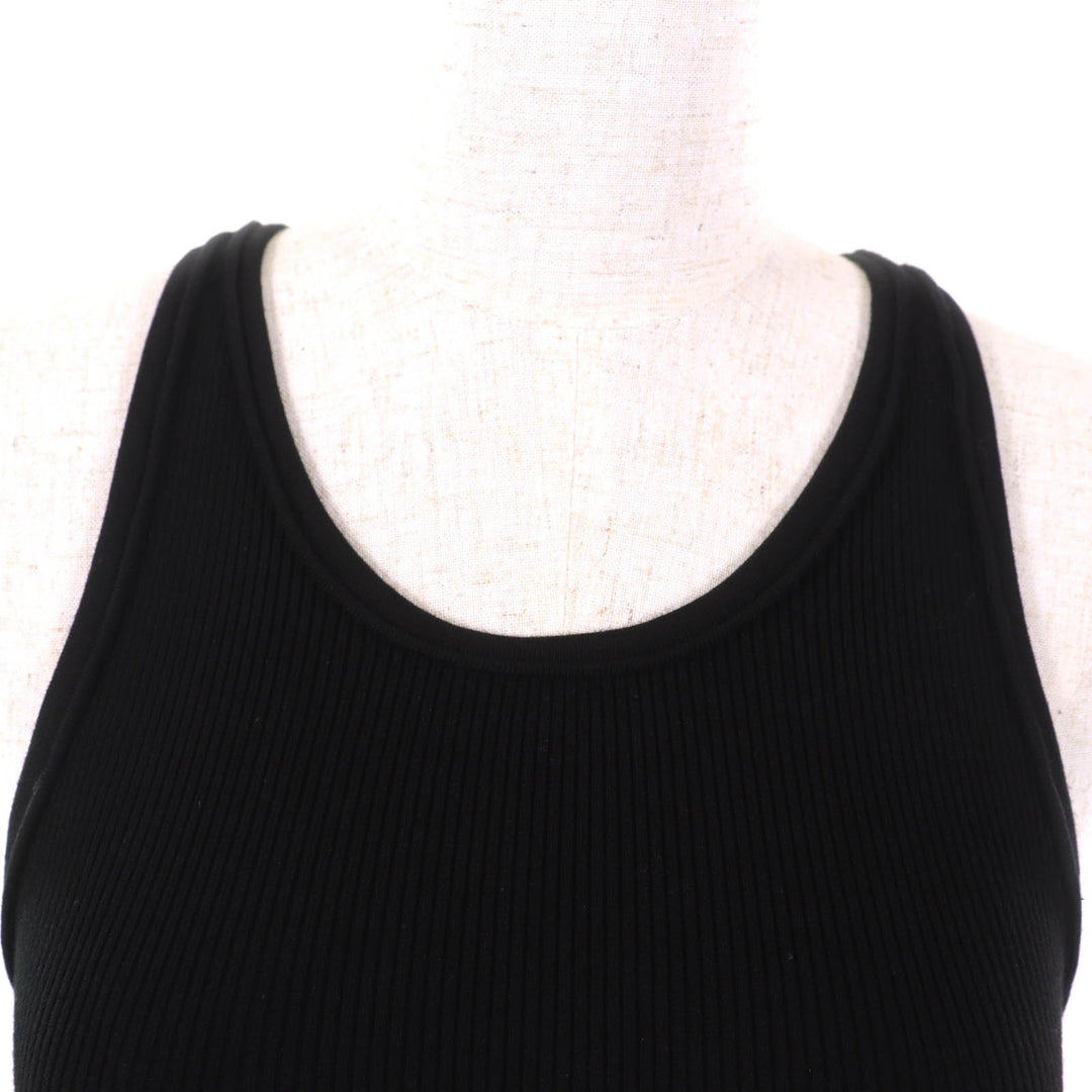 Excellent CELINE Tank top Athlete Bra / Mesh Black/Cream cotton S 2A68L372N