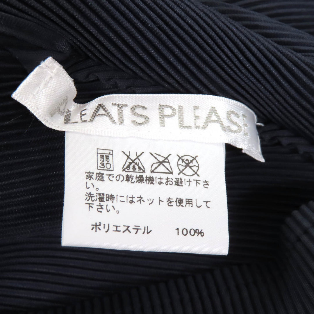 Excellent PLEATS PLEASE T-shirt Navy polyester Women 3 PP11-FK794