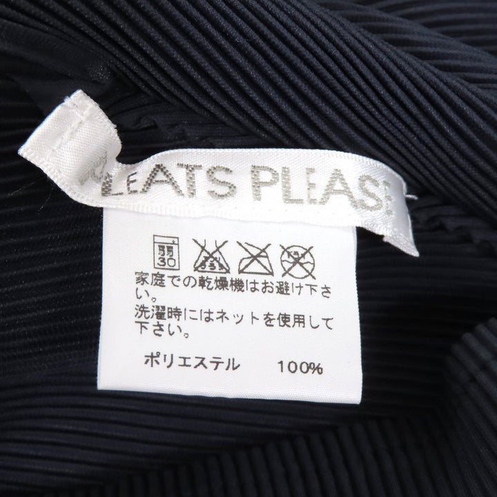 Excellent PLEATS PLEASE T-shirt Navy polyester Women 3 PP11-FK794