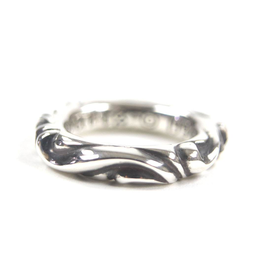 Excellent CHROME HEARTS Ring Scroll banding Silver 925 mens