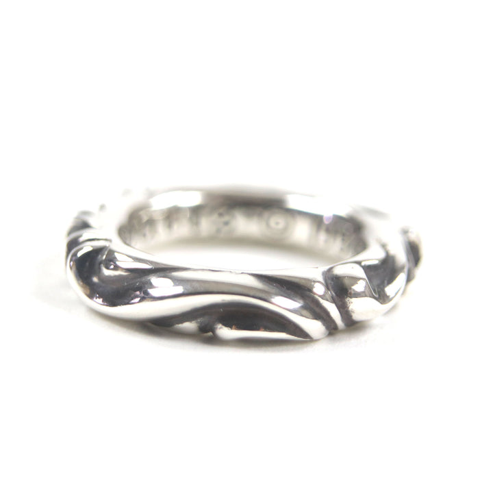 Excellent CHROME HEARTS Ring Scroll banding Silver 925 mens