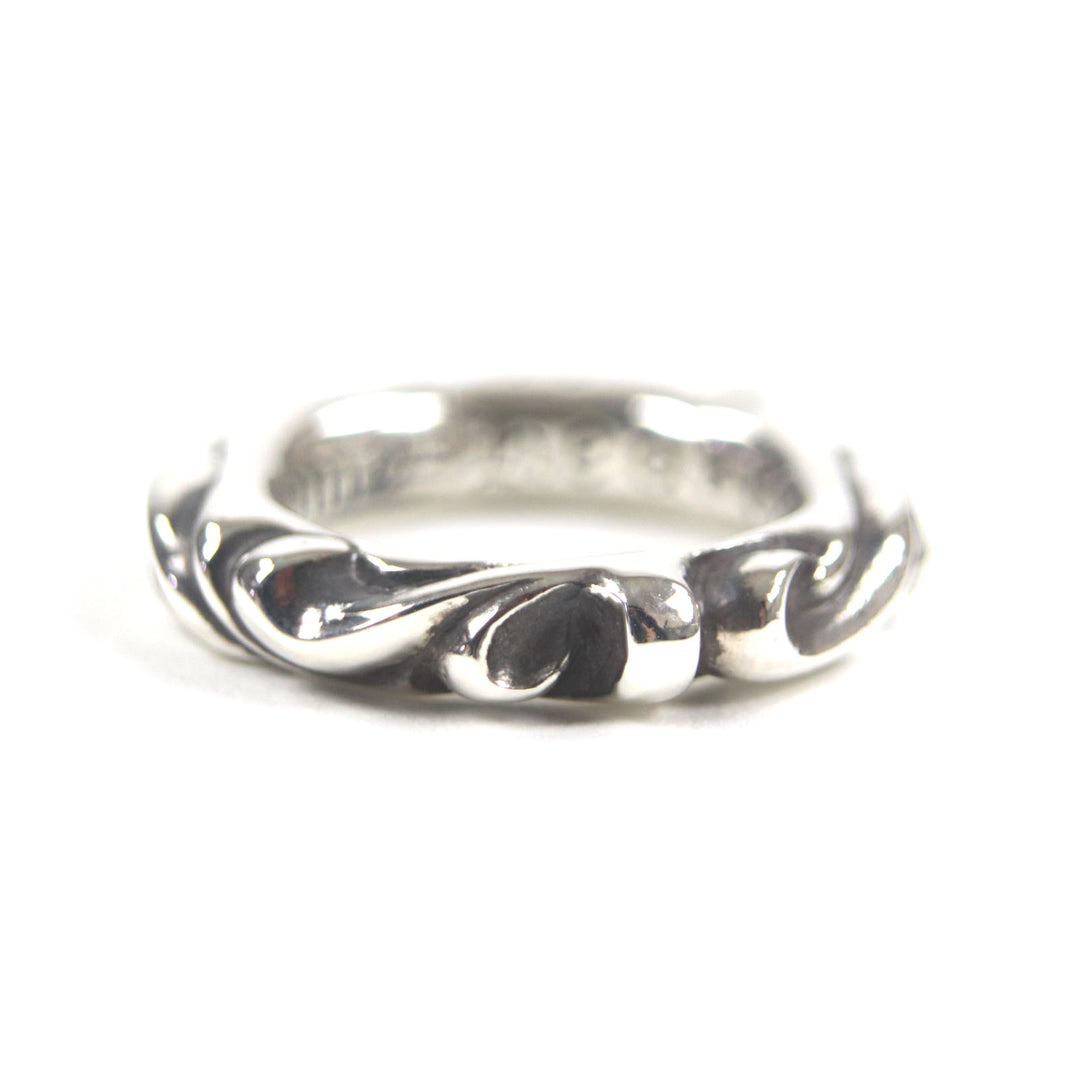 Excellent CHROME HEARTS Ring Scroll banding Silver 925 mens