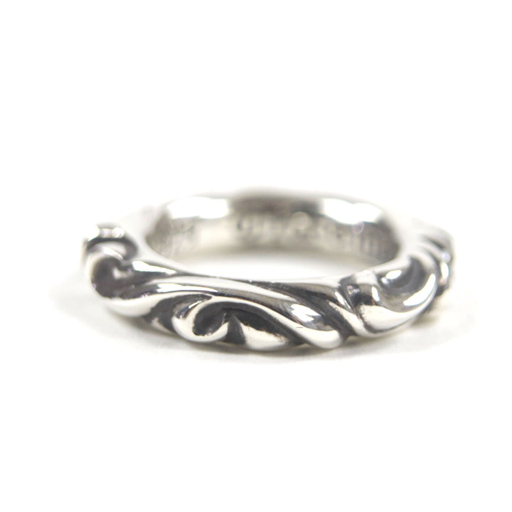 Excellent CHROME HEARTS Ring Scroll banding Silver 925 mens