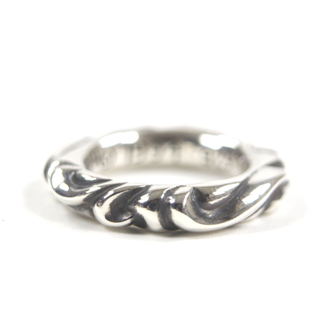 Excellent CHROME HEARTS Ring Scroll banding Silver 925 mens