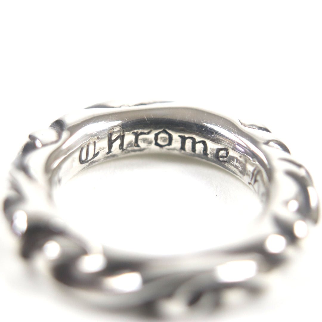 Excellent CHROME HEARTS Ring Scroll banding Silver 925 mens