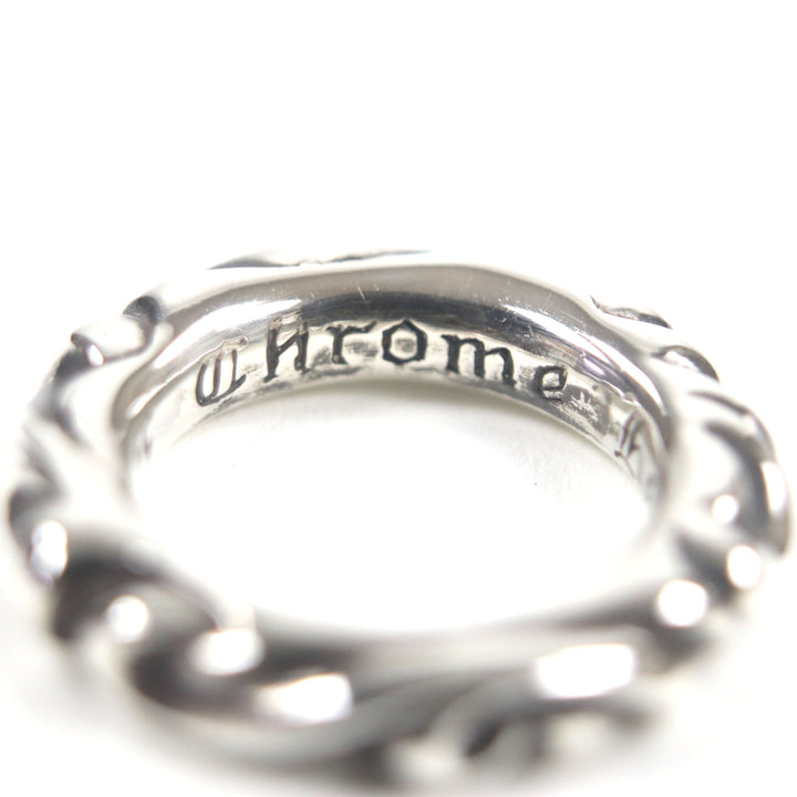 Excellent CHROME HEARTS Ring Scroll banding Silver 925 mens