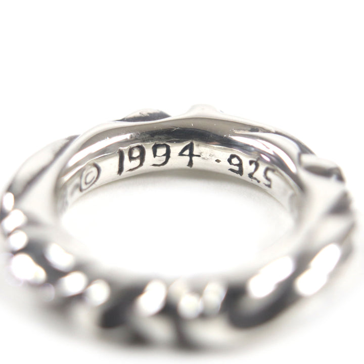 Excellent CHROME HEARTS Ring Scroll banding Silver 925 mens