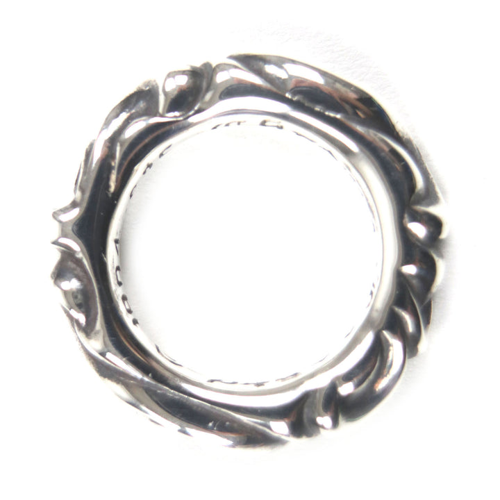 Excellent CHROME HEARTS Ring Scroll banding Silver 925 mens