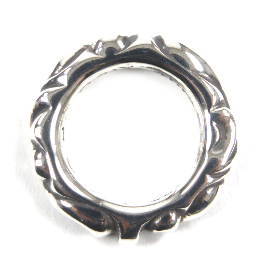 Excellent CHROME HEARTS Ring Scroll banding Silver 925 mens