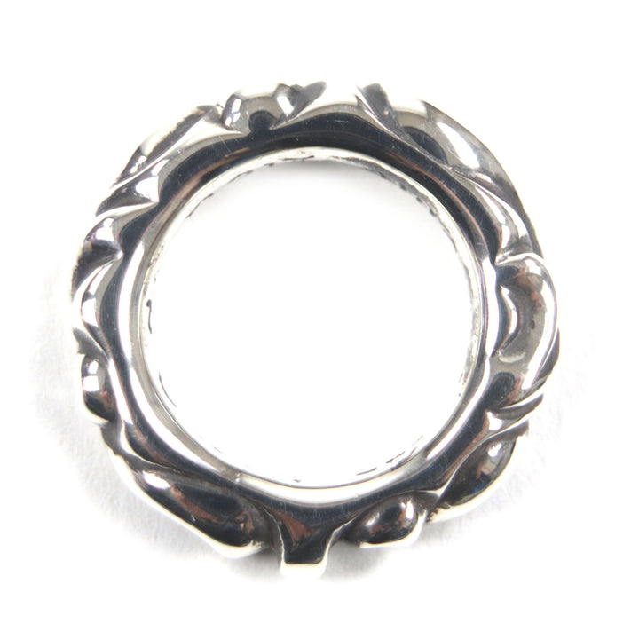 Excellent CHROME HEARTS Ring Scroll banding Silver 925 mens