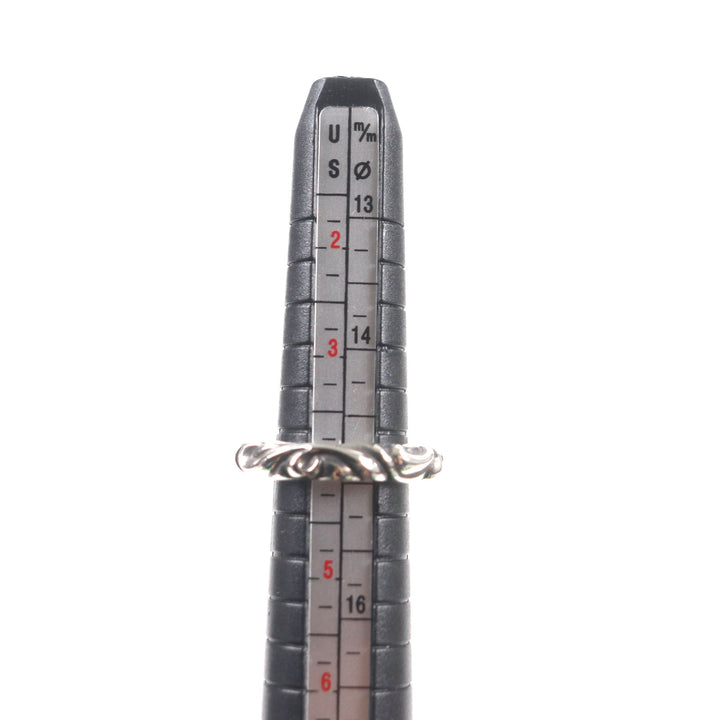 Excellent CHROME HEARTS Ring Scroll banding Silver 925 mens