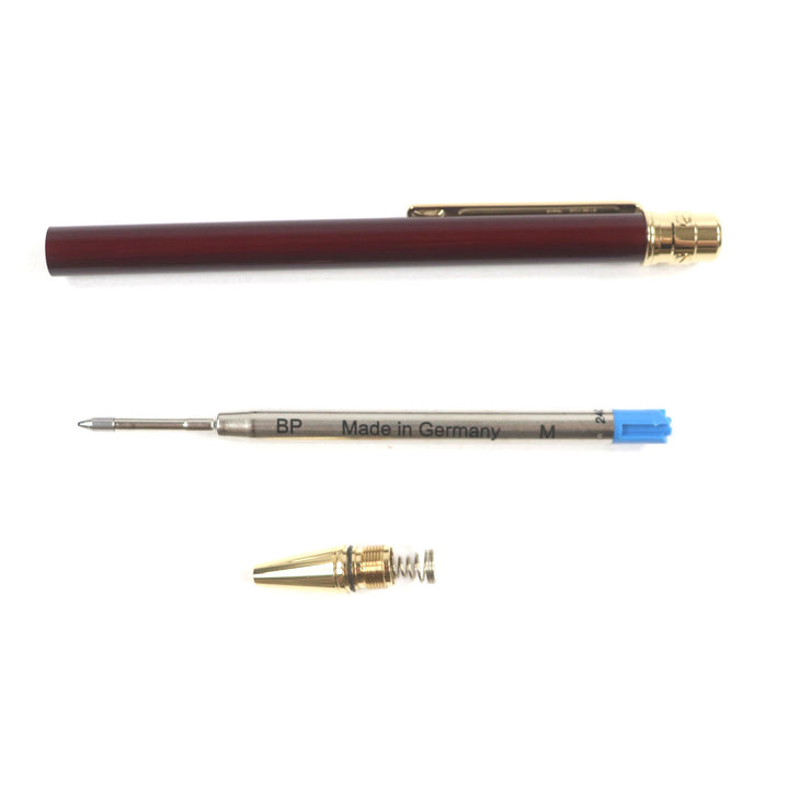 Excellent Cartier Ballpoint pen Santos de Cartier Bordeaux gold mens