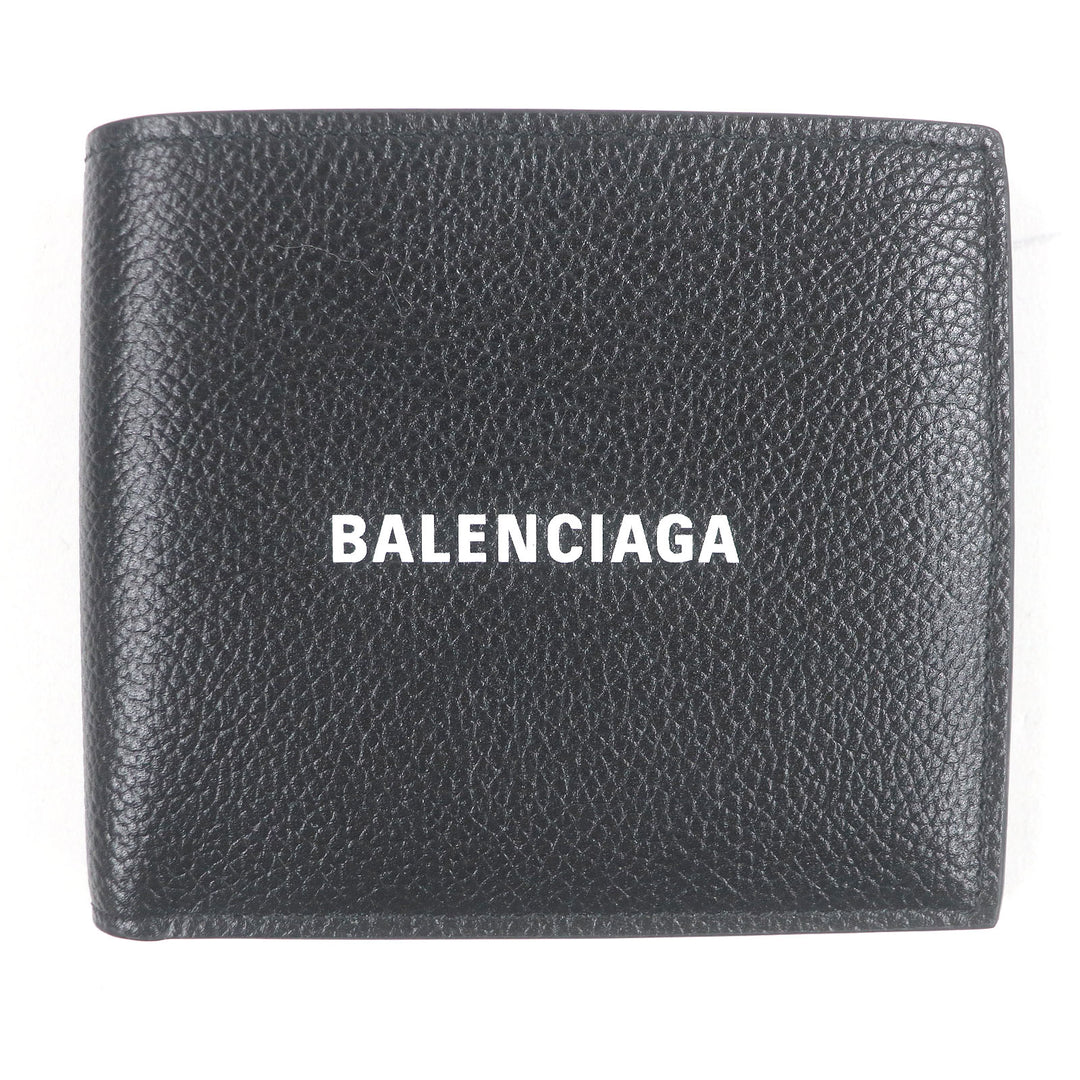 Pristine BALENCIAGA Bill Compartment Bifold Wallet compact wallet black leather mens