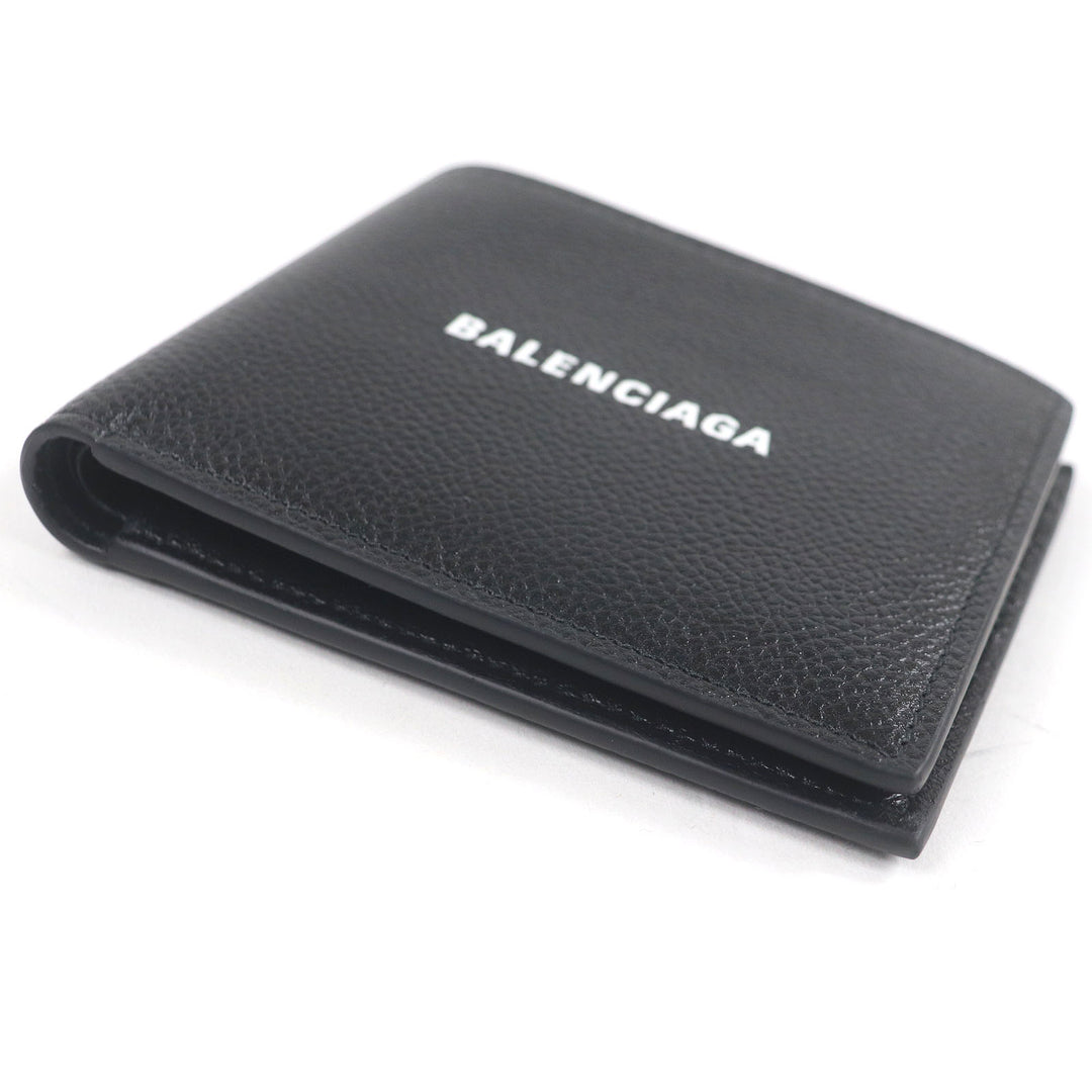 Pristine BALENCIAGA Bill Compartment Bifold Wallet compact wallet black leather mens
