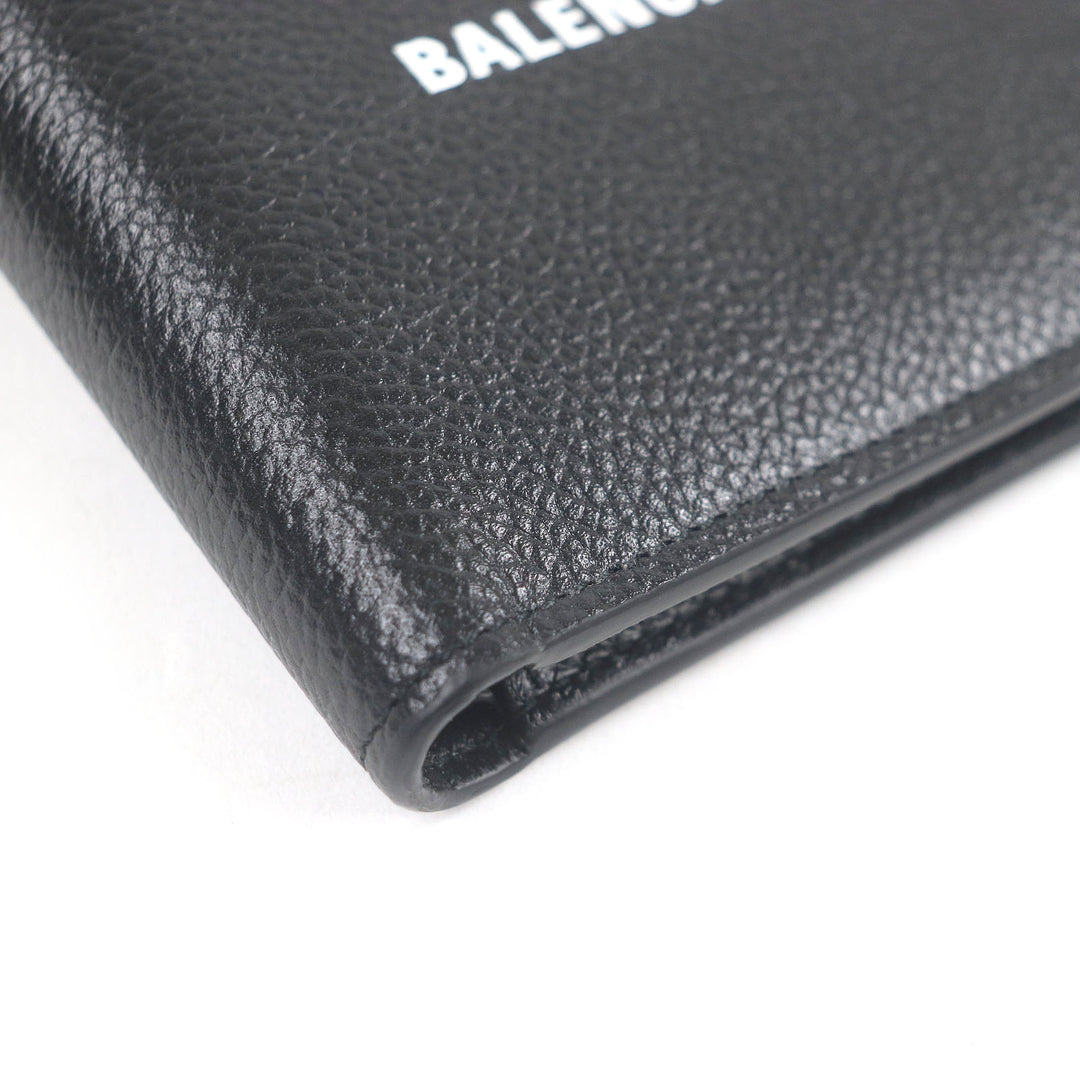 Pristine BALENCIAGA Bill Compartment Bifold Wallet compact wallet black leather mens