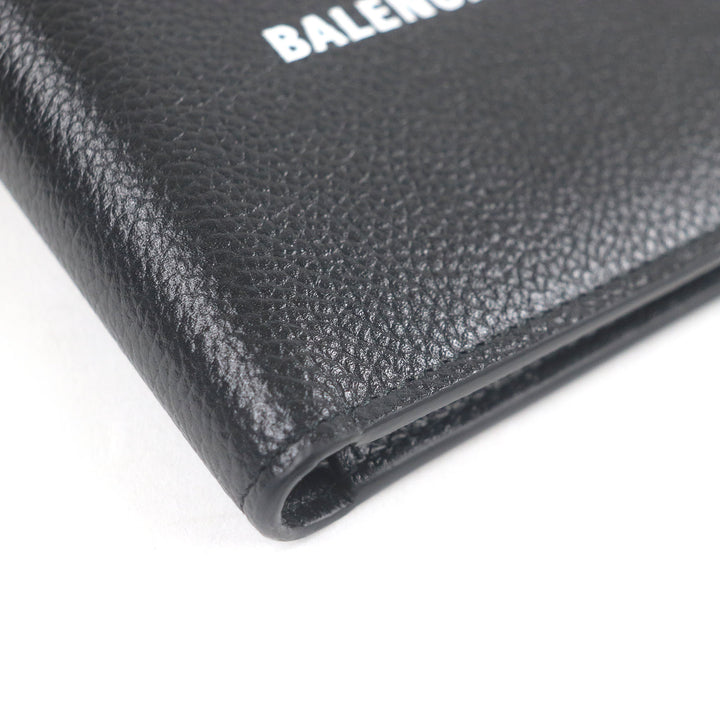 Pristine BALENCIAGA Bill Compartment Bifold Wallet compact wallet black leather mens