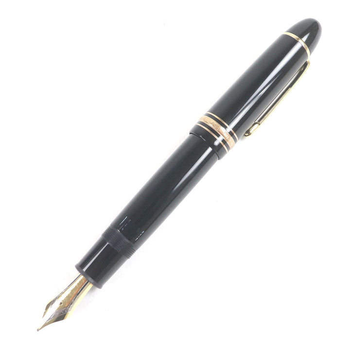 Excellent MONTBLANC fountain pen Meisterstck 149 Cap type Black gold 18K mens
