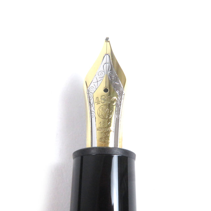 Excellent MONTBLANC fountain pen Meisterstck 149 Cap type Black gold 18K mens