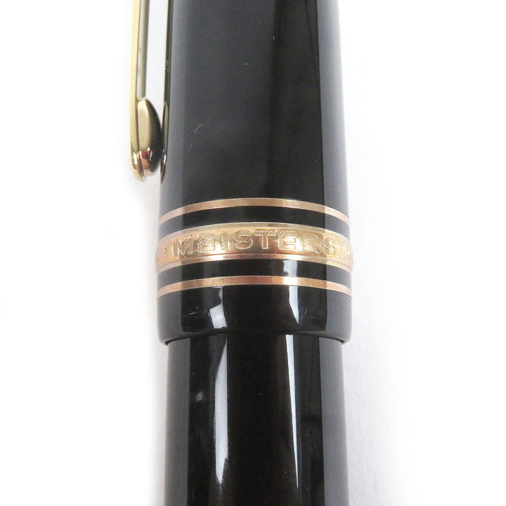 Excellent MONTBLANC fountain pen Meisterstck 149 Cap type Black gold 18K mens