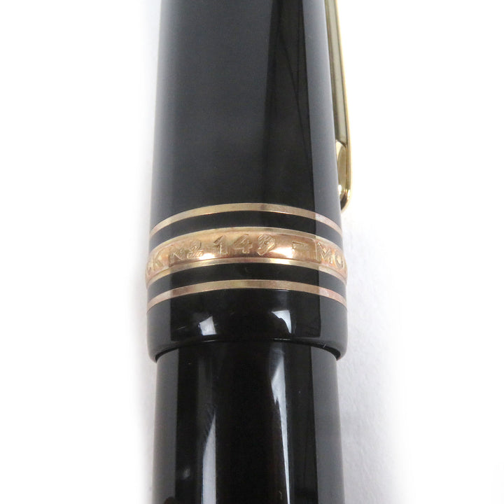 Excellent MONTBLANC fountain pen Meisterstck 149 Cap type Black gold 18K mens