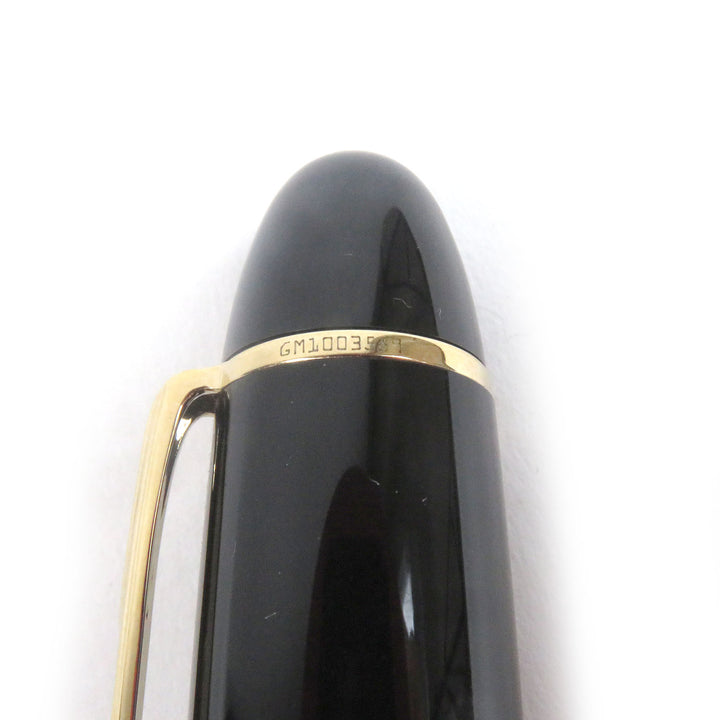 Excellent MONTBLANC fountain pen Meisterstck 149 Cap type Black gold 18K mens