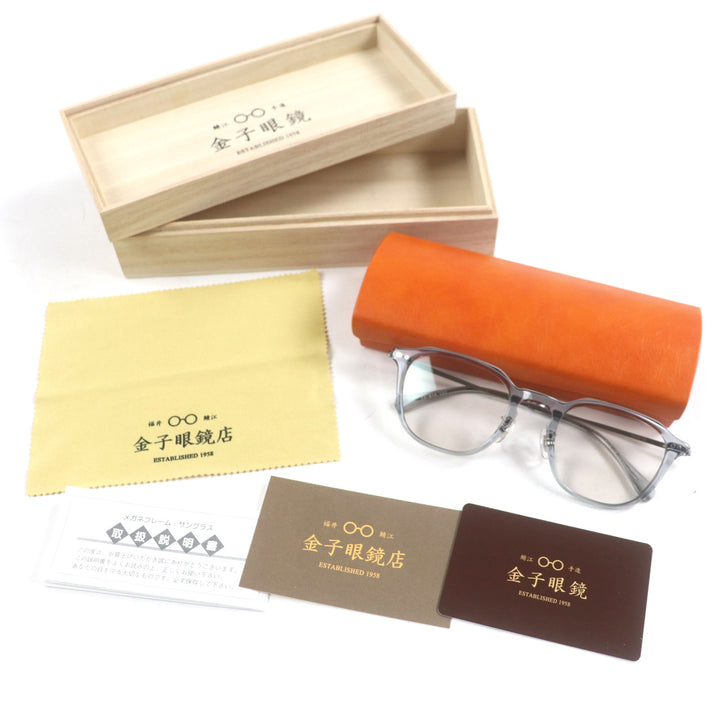 Pristine KANEKO OPTICAL sunglasses Clear Gray Gunmetallic ー mens KS-014