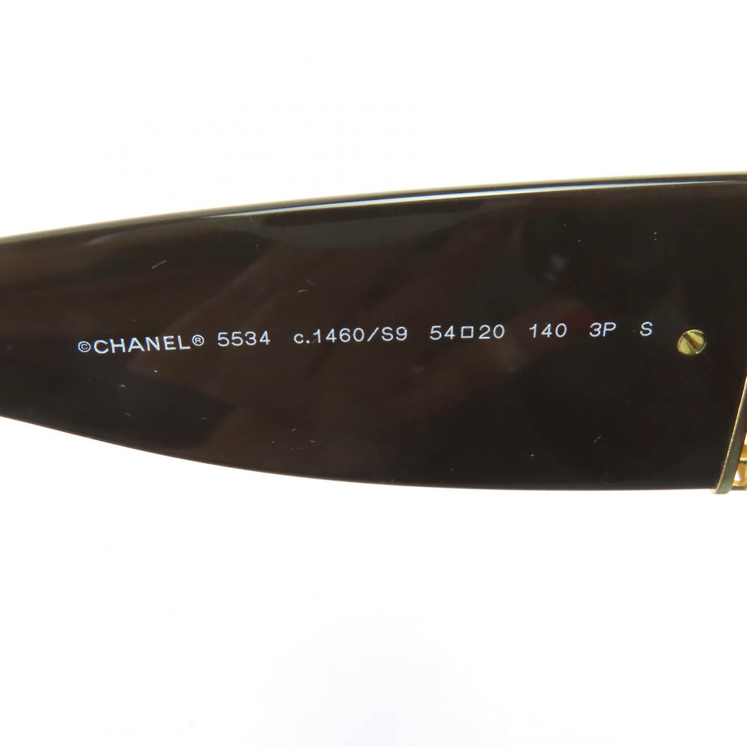 Excellent CHANEL sunglasses Rectangle Shape Current product COCO Mark Women 5534