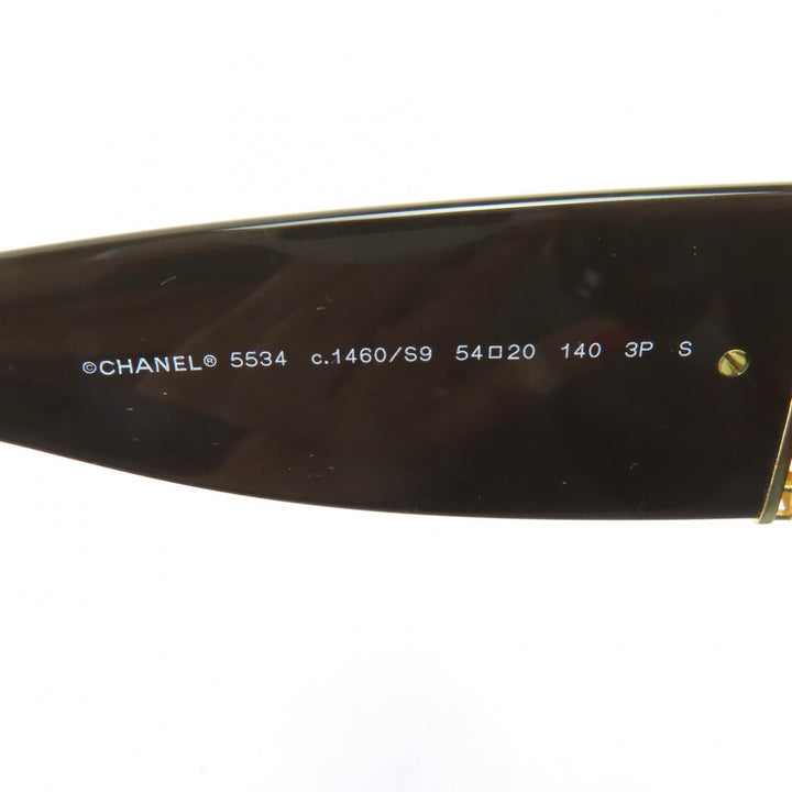 Excellent CHANEL sunglasses Rectangle Shape Current product COCO Mark Women 5534