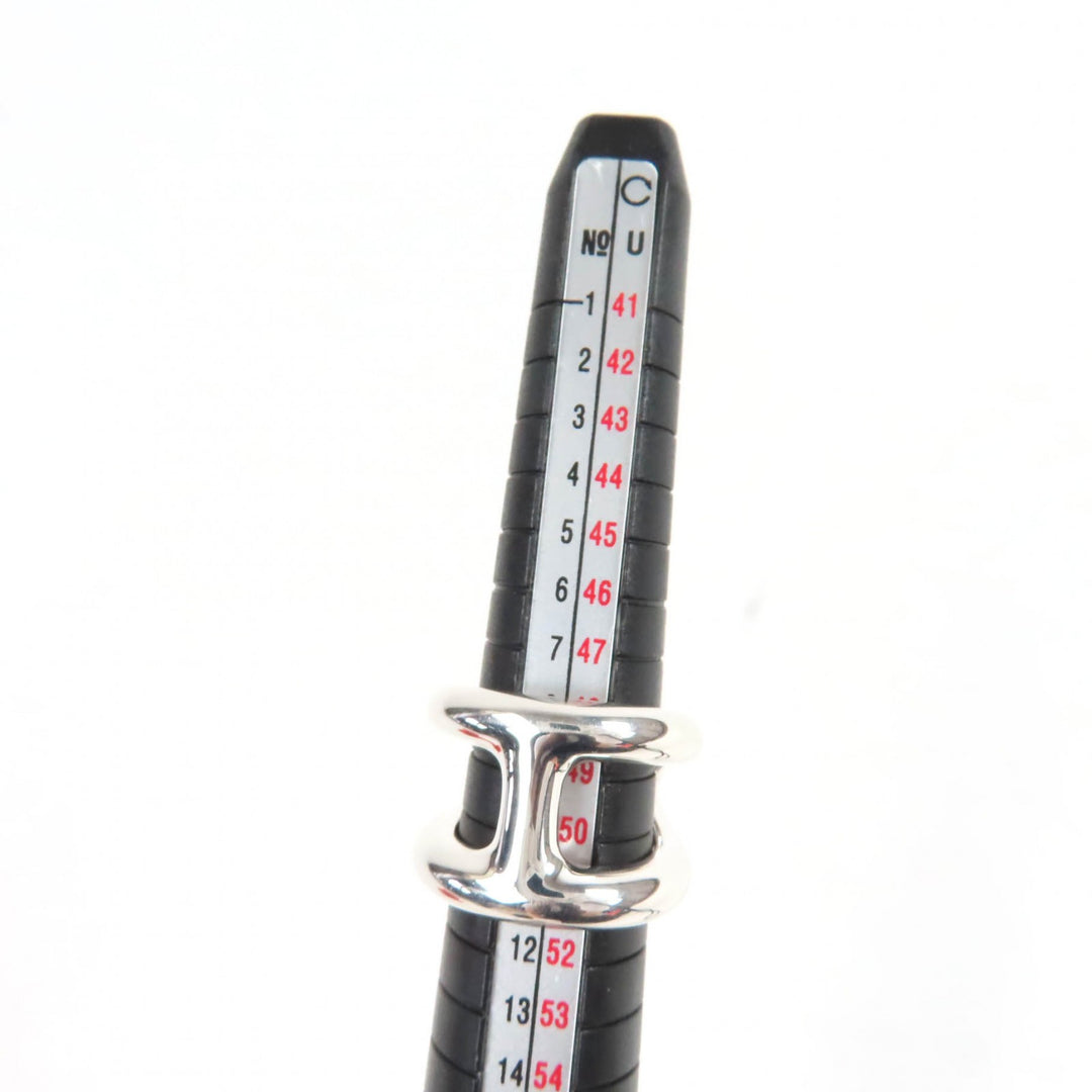 HERMES Ring Osmoz GM Ring Silver AG925 Women 50