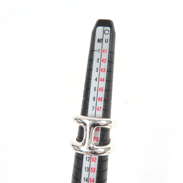 HERMES Ring Osmoz GM Ring Silver AG925 Women 50