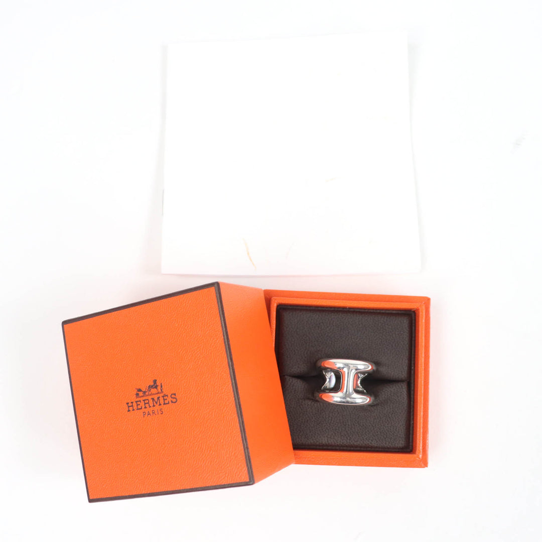 HERMES Ring Osmoz GM Ring Silver AG925 Women 50