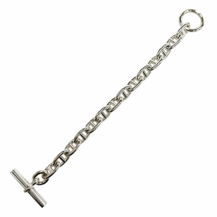 Excellent HERMES bracelet Chene Dunkle MM Silver AG925 Women
