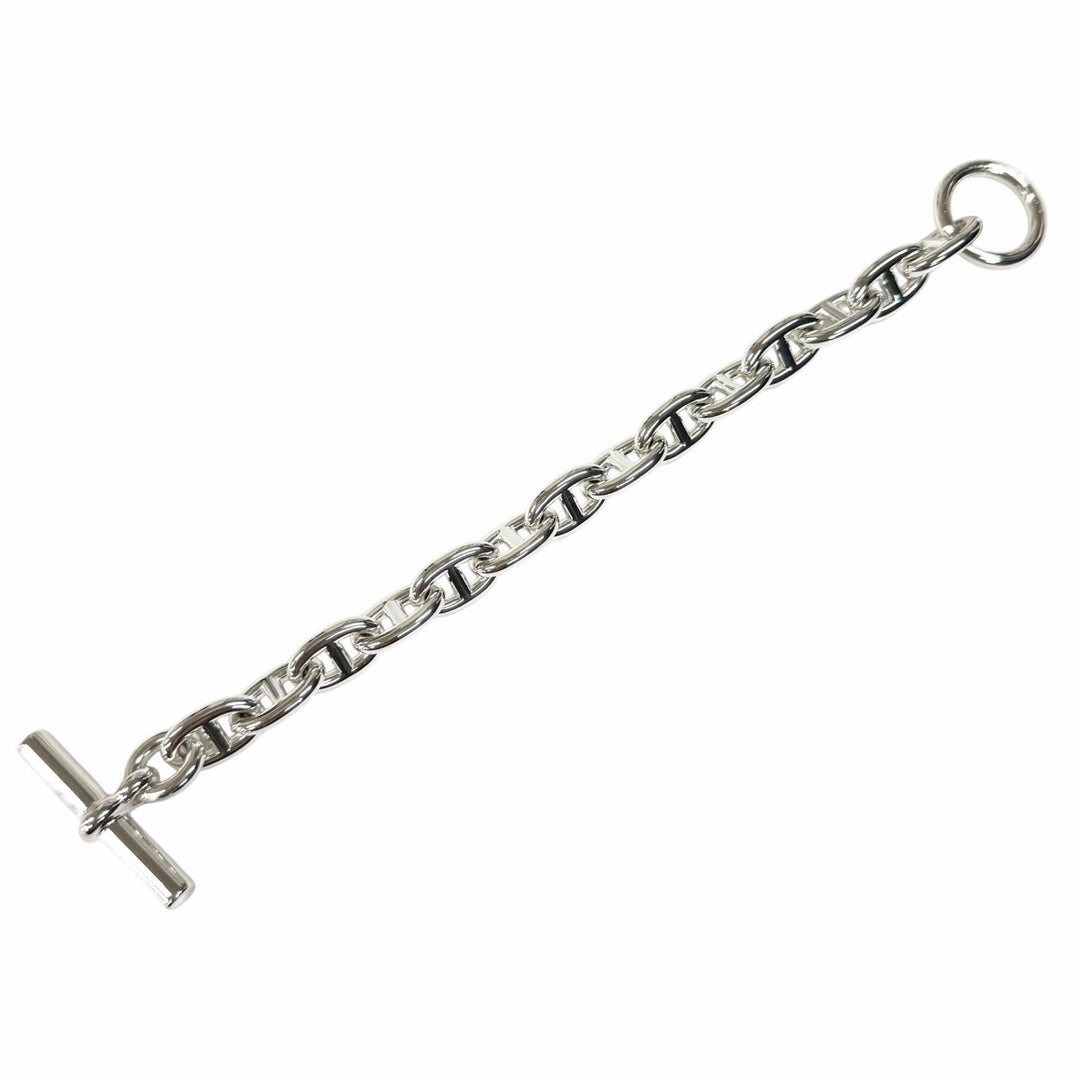 Excellent HERMES bracelet Chene Dunkle MM 14 frames Silver 925 Women