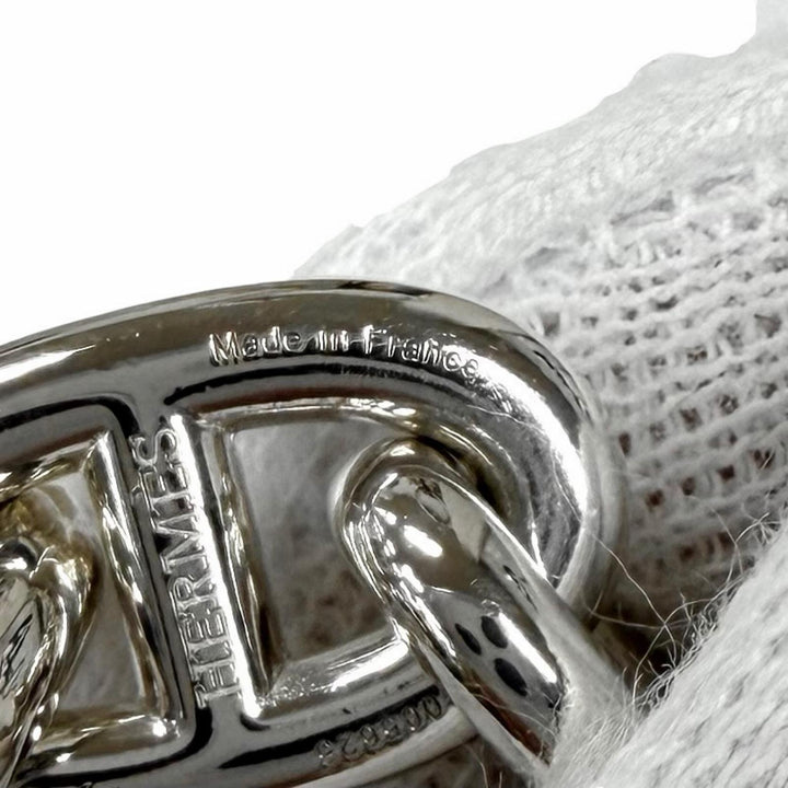 Excellent HERMES bracelet Chene Dunkle MM 14 frames Silver 925 Women