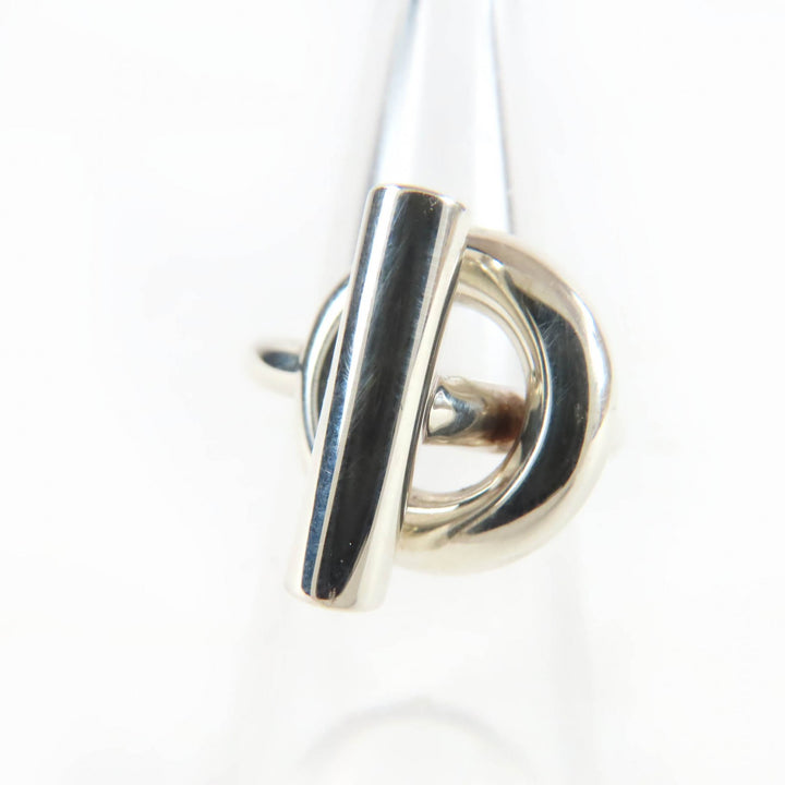 Excellent HERMES Ring Echappé MM Silver 925 Women
