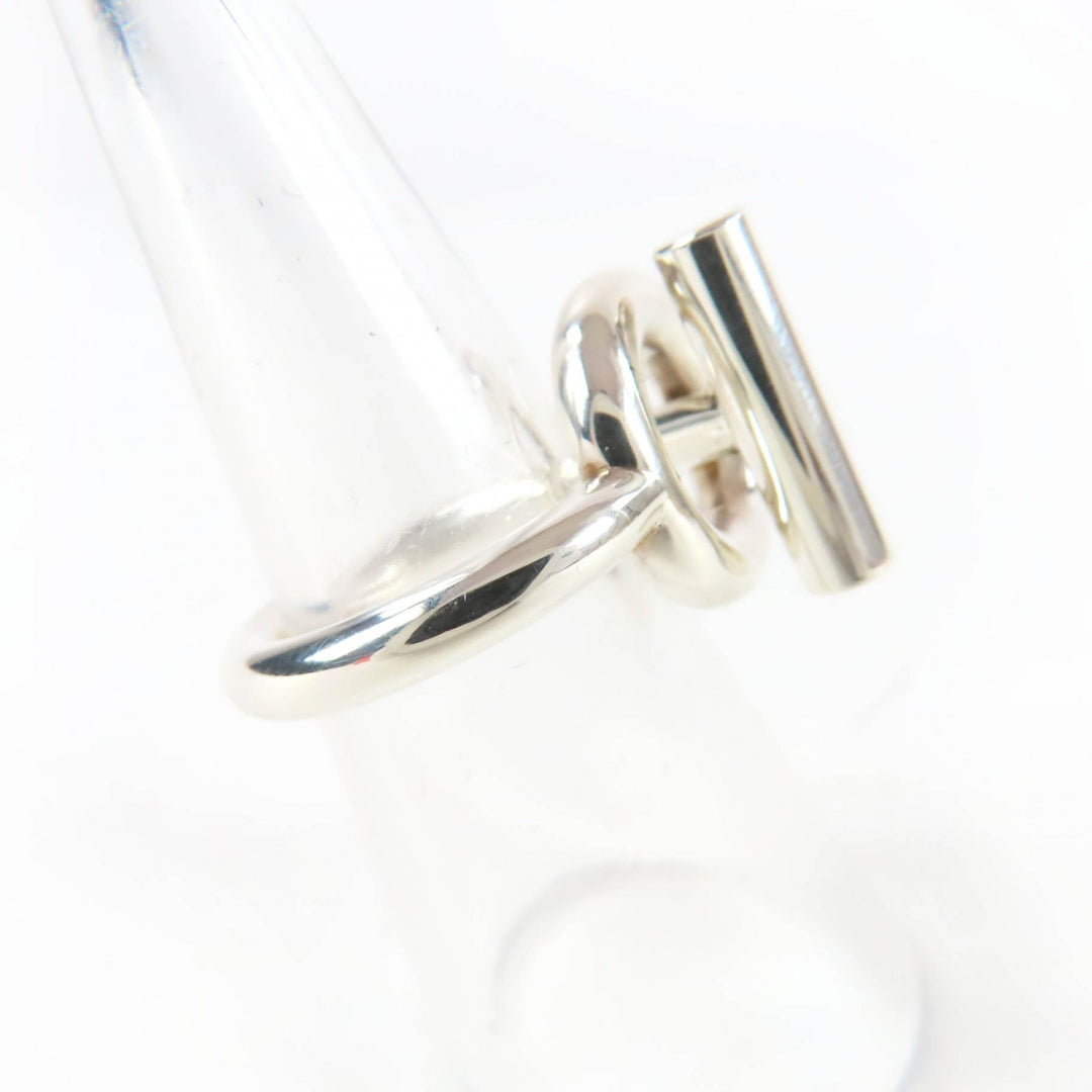 Excellent HERMES Ring Echappé MM Silver 925 Women