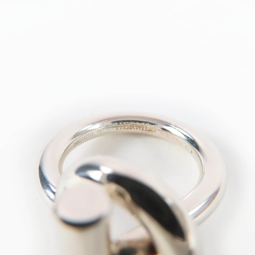 Excellent HERMES Ring Echappé MM Silver 925 Women