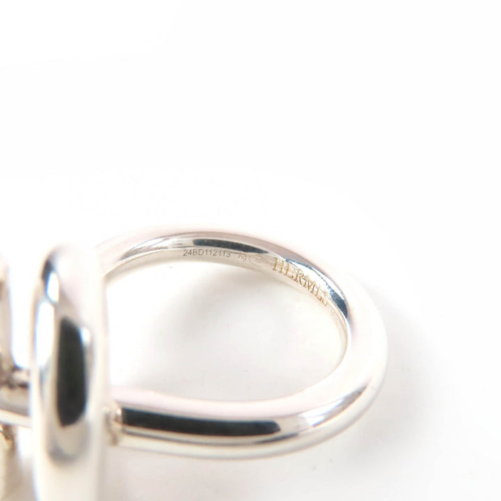 Excellent HERMES Ring Echappé MM Silver 925 Women