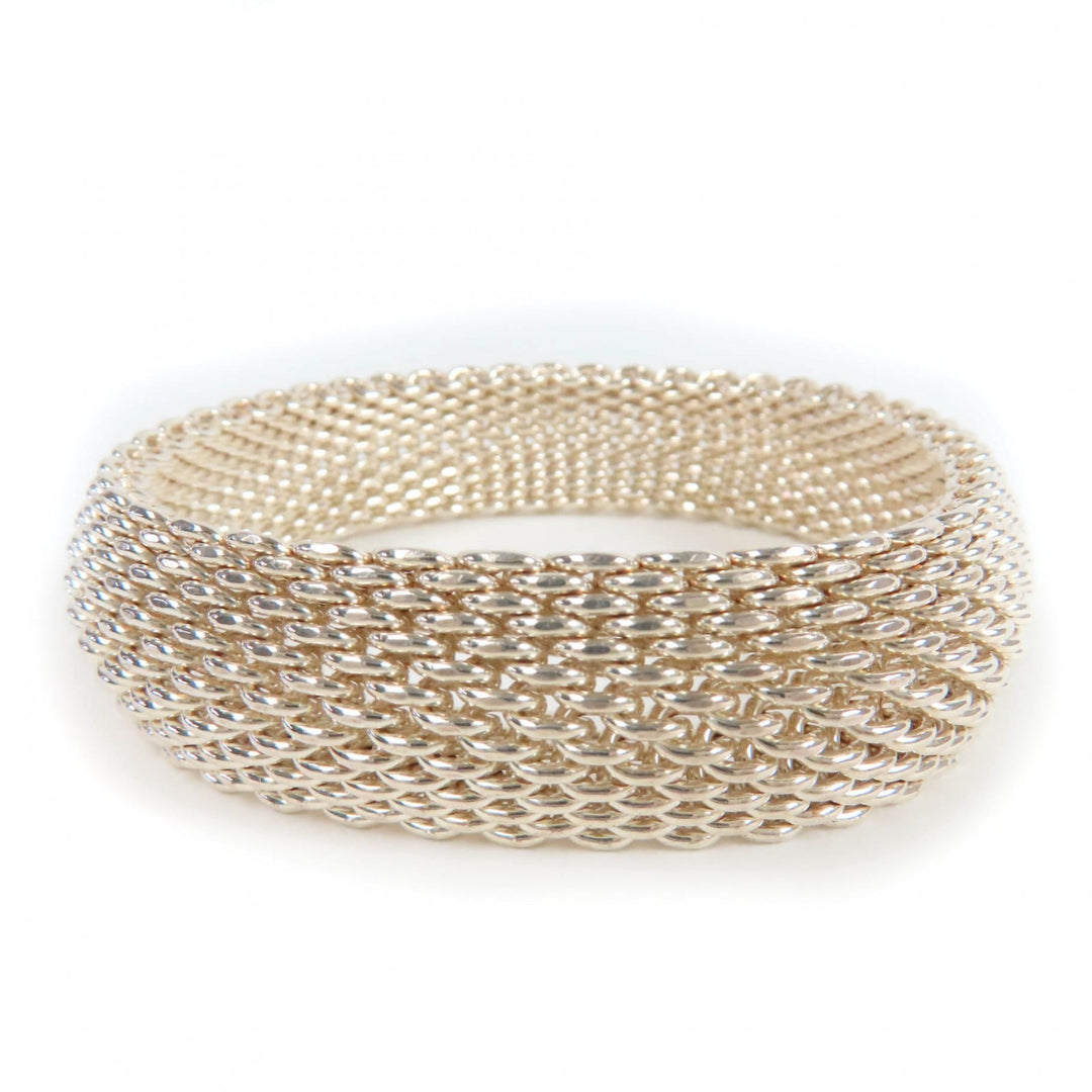 Excellent TIFFANY&Co. bracelet Somerset bangle Silver 925 Women