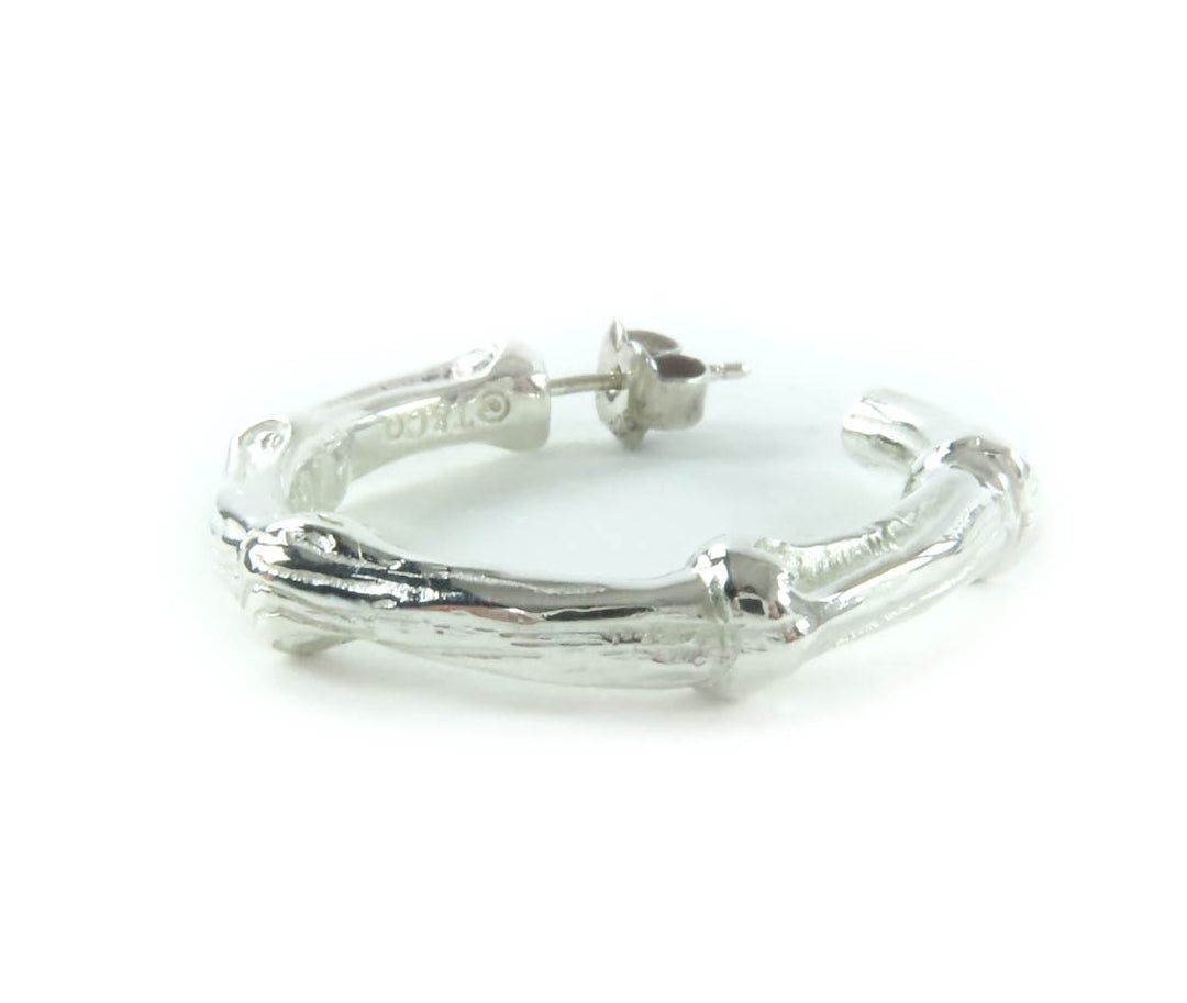 Excellent TIFFANY&Co. Pierce Bamboo hoop Silver 925 Women