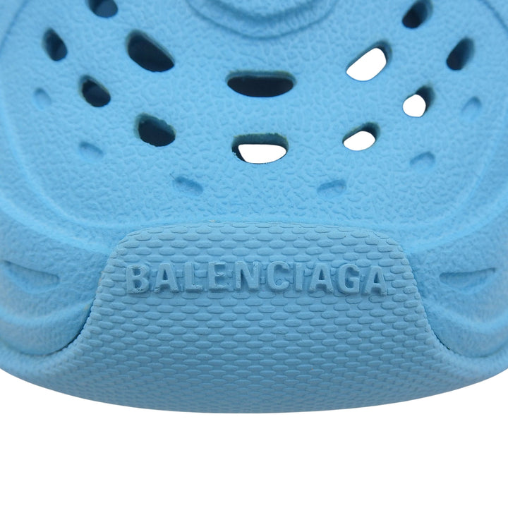 Excellent BALENCIAGA Sandals HD Mules blue rubber mens 40 735249