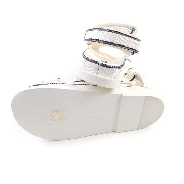 Excellent CHANEL Sandals white leather Women 35 22C G35927