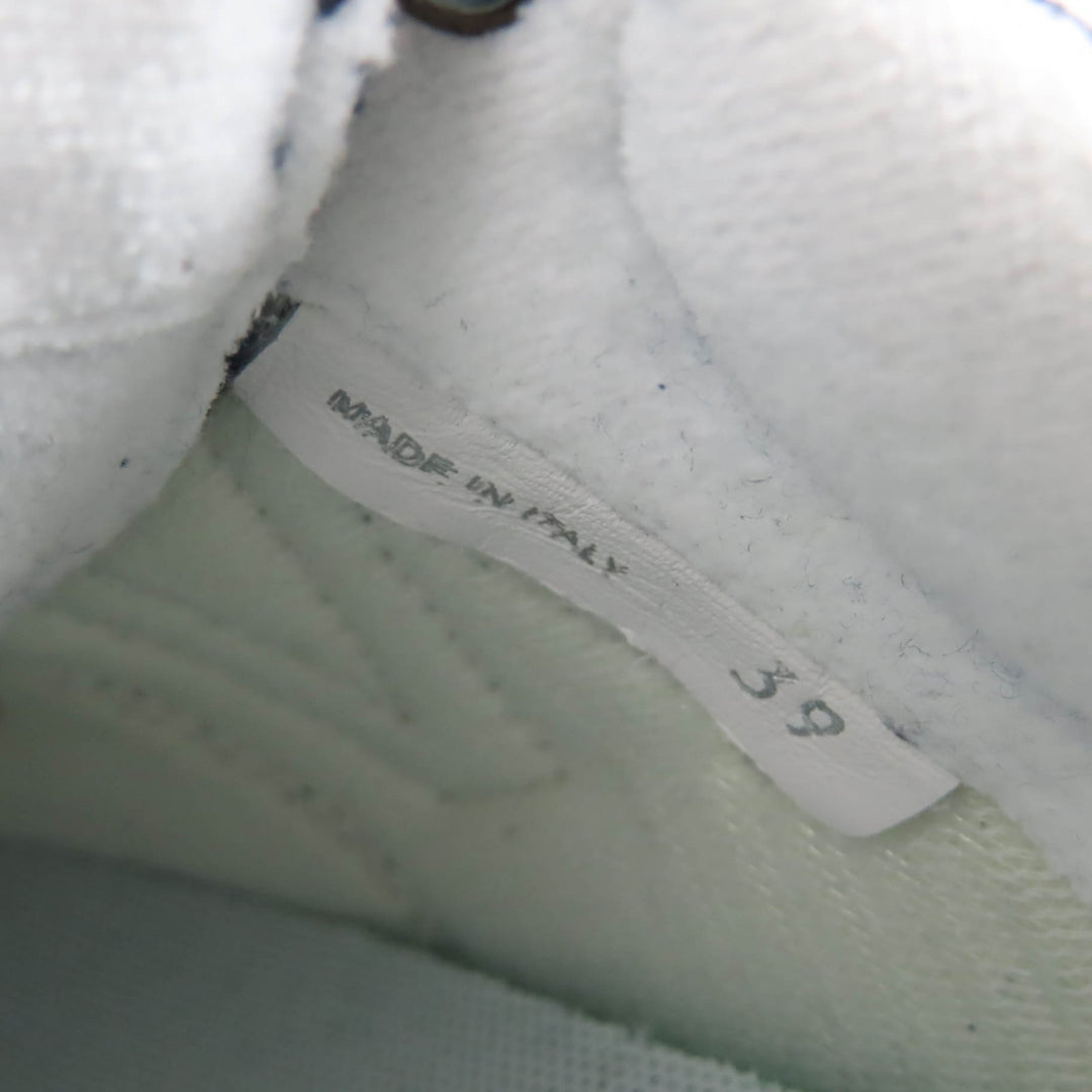 Excellent MIUMIU New Balance sneakers Logo fringed canvas Navy canvas Women 39 574