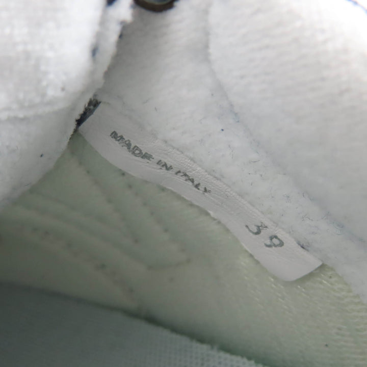 Excellent MIUMIU New Balance sneakers Logo fringed canvas Navy canvas Women 39 574