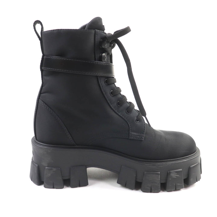 Great PRADA short boots monolith black ー Women 35.5 1T549M