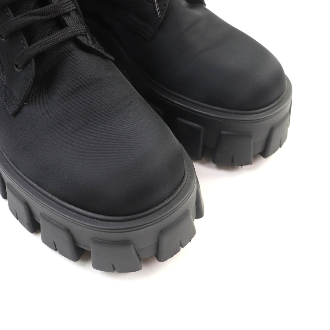 Great PRADA short boots monolith black ー Women 35.5 1T549M