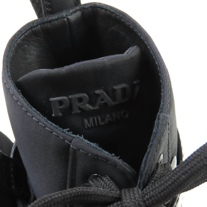 Great PRADA short boots monolith black ー Women 35.5 1T549M